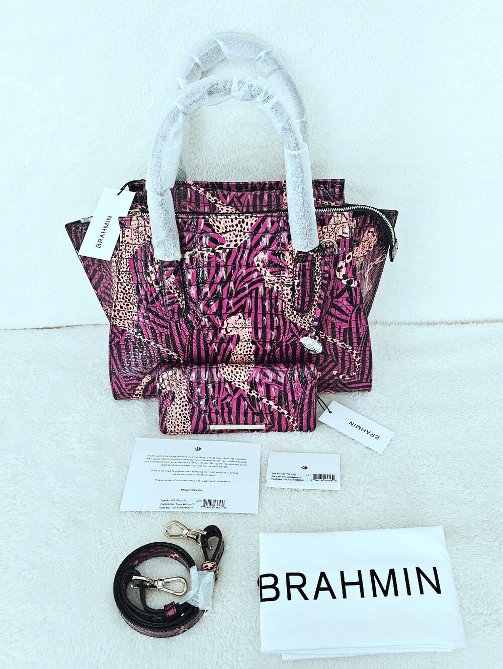 NWT Brahmin POUNCE Priscilla w/Ady Wallet